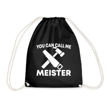 Menuisier charpentier charpentier cadeau - Sac de sport léger - noir - Devant