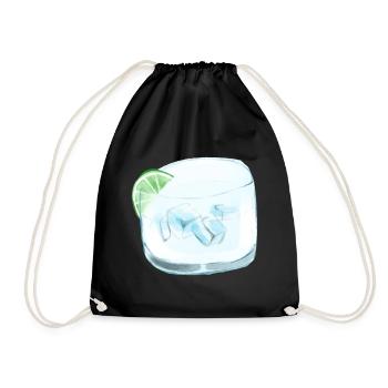 Glaçons verre verre - Sac de sport léger - noir - Devant