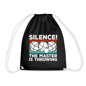 Boule de pétanque Cadeau de pétanque - Sac de sport léger - noir - Devant