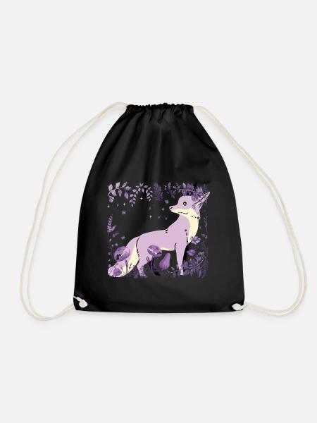 Renard, Faune, Nature sauvage, Nature, Fleur, Renards, Fantaisie - Sac de sport léger - noir