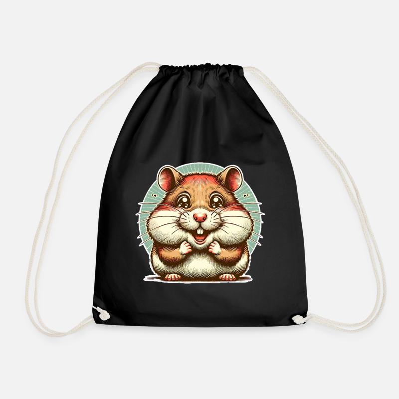 Hamster - Turnbeutel - Schwarz