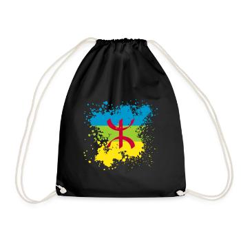 Amazigh - Drawstring Bag - black - Front