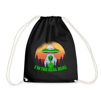 Je suis la vie extraterrestre vraiment drôle - Sac de sport léger - noir - Devant