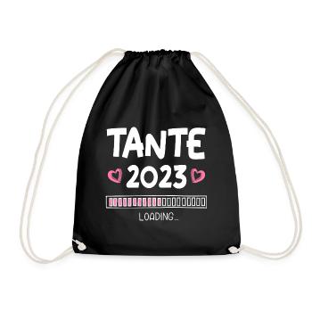 Tante 2023 Loading - Turnbeutel - Schwarz - Vorne