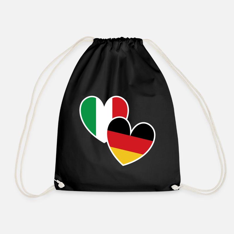 Italy - Drawstring Bag - black