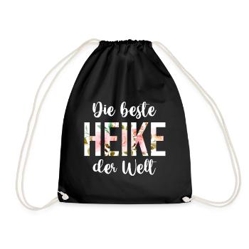 Heike - Turnbeutel - Schwarz - Vorne