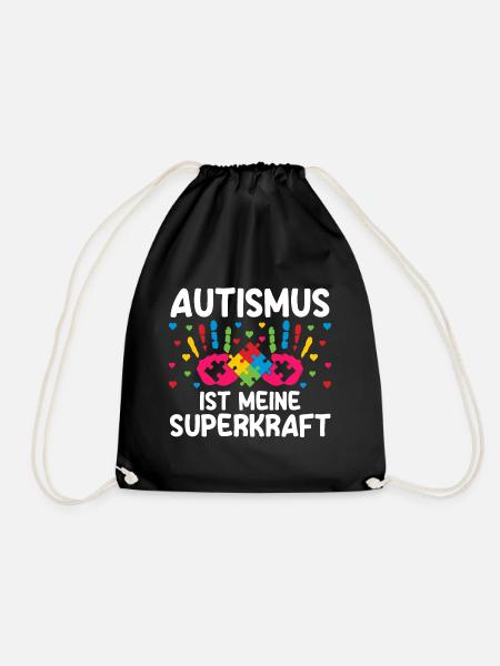 Autismus Autist Autisten - Turnbeutel - Schwarz