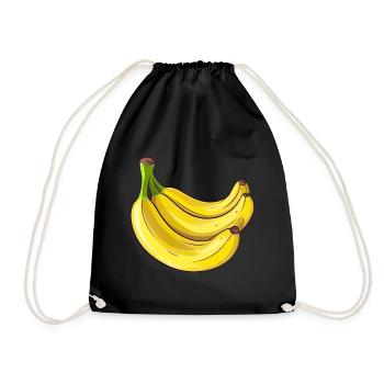 Bananen für eine Bananen Liebhaber - Turnbeutel - Schwarz - Vorne