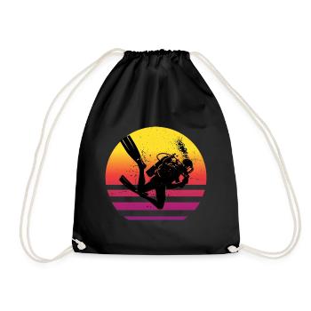 Scuba Diver Plongée Homme Diver Diver - Sac de sport léger - noir - Devant