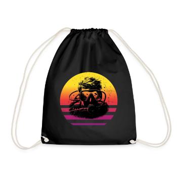 Men's Scuba Diving Diving Diving Scuba Diver - Drawstring Bag - black - Front