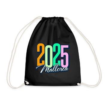 2025 Mallorca - Turnbeutel - Schwarz - Vorne