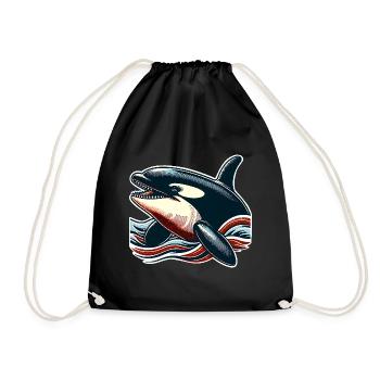 Orque Épaulard - Sac de sport léger - noir - Devant