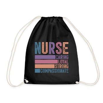 Nurse - Turnbeutel - Schwarz - Vorne