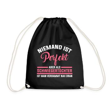 Perfekte Schwiegertochter - Turnbeutel - Schwarz - Vorne
