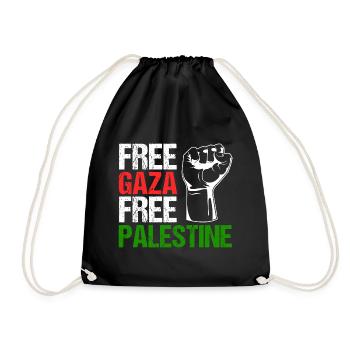 Free Gaza Free Palestine Palestine Freedom - Drawstring Bag - black - Front