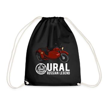 Ural Russian Legend Dnepr USSR Motorrad - Turnbeutel - Schwarz - Vorne