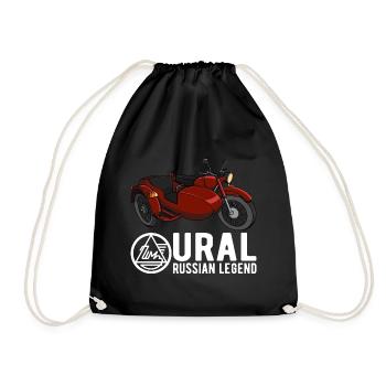 Ural Russian Legend Dnepr USSR Motorrad - Turnbeutel - Schwarz - Vorne