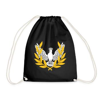 Colombe de la Paix Oiseau Laurel Crown King - Sac de sport léger - noir - Devant
