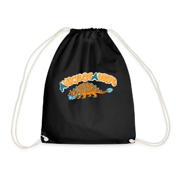 Ankylosaure - Sac de sport léger - noir - Devant