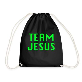 Citation cool de l’équipe de Jésus - Sac de sport léger - noir - Devant