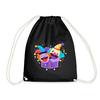 Clown, Carnaval, Carnaval, Costume De Carnaval, Parade, Célébration, Bouffon, - Sac de sport léger - noir - Devant