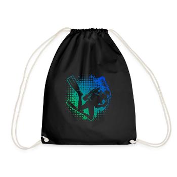 Plongeur Femme Plongeur Plongeur Homme - Sac de sport léger - noir - Devant