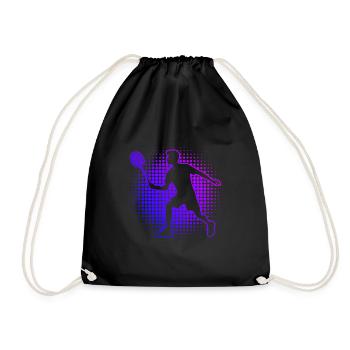 Men's Badminton Women's Badminton Squash Badminton - Drawstring Bag - black - Front
