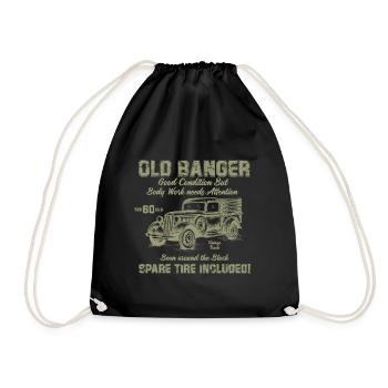 Old Banger 60th Birthday Gift Good Condition - Drawstring Bag - black - Front