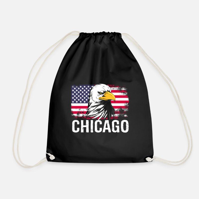 Chicago - Turnbeutel - Schwarz