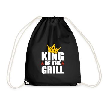 King Of The Grill - Drawstring Bag - black - Front