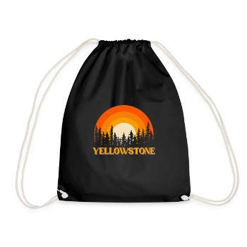 Yellowstone - Turnbeutel - Schwarz - Vorne
