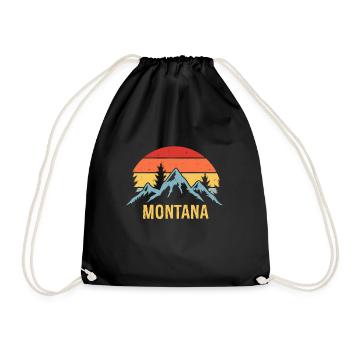 Montana - Drawstring Bag - black - Front