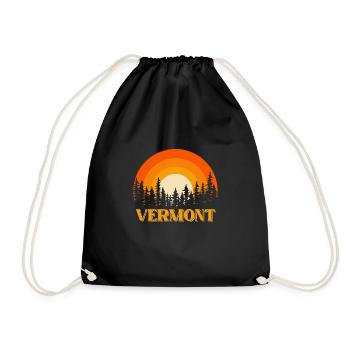 Vermont - Drawstring Bag - black - Front