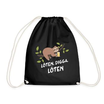 Löten Digga Löten - Turnbeutel - Schwarz - Vorne