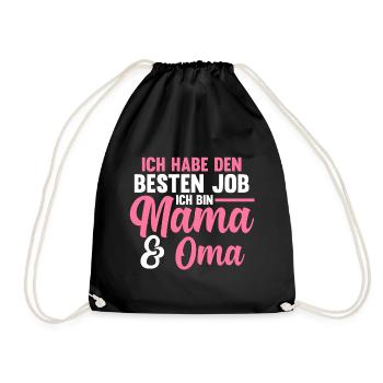 Großmutter Großmama Omi Oma - Turnbeutel - Schwarz - Vorne