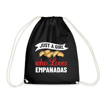 Empanada Argentina Dumpling Spain - Drawstring Bag - black - Front