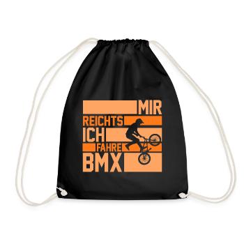 Fahrrad BMX - Turnbeutel - Schwarz - Vorne