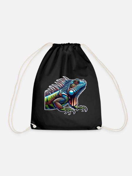 Leguan - Turnbeutel - Schwarz