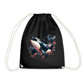 Orque Épaulard - Sac de sport léger - noir - Devant