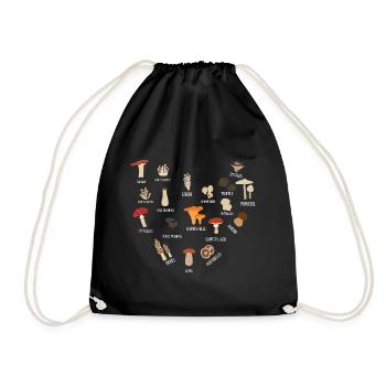 Cueilleur de champignons - Sac de sport léger - noir - Devant