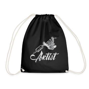 Tatouage - Sac de sport léger - noir - Devant