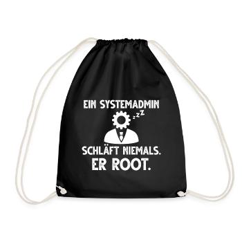 Informatiker Informatik Programmierer Nerd Geek - Turnbeutel - Schwarz - Vorne