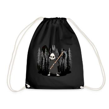 Wilderness Halloween Horreur Mort Sinistre Faucheuse Spirit - Sac de sport léger - noir - Devant