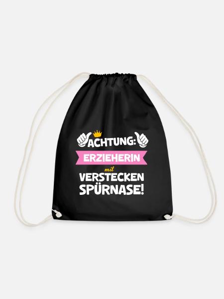 Erzieherin Idee Weihnachten Verstecken Lustig - Turnbeutel - Schwarz