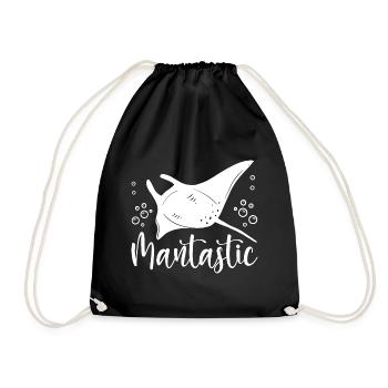Manta Ray Mantastic Manta Rays Lover Stingray - Turnbeutel - Schwarz - Vorne