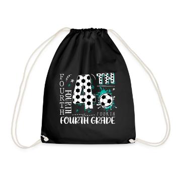 Football de 4e année - Sac de sport léger - noir - Devant