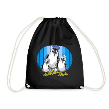 Oiseaux De Mer, Marins, Mouettes, Mouette, Maritime - Sac de sport léger - noir - Devant