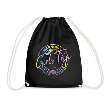 Attention Girls Trip en cours - Sac de sport léger - noir - Devant