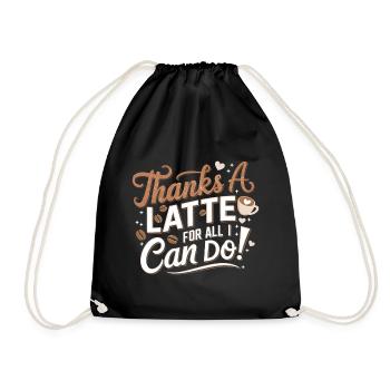 Le café rend tout meilleur – barista - Sac de sport léger - noir - Devant