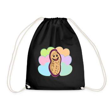 Retro Vintage Peanut Nut 80 Colorful Kids Baby - Sac de sport léger - noir - Devant